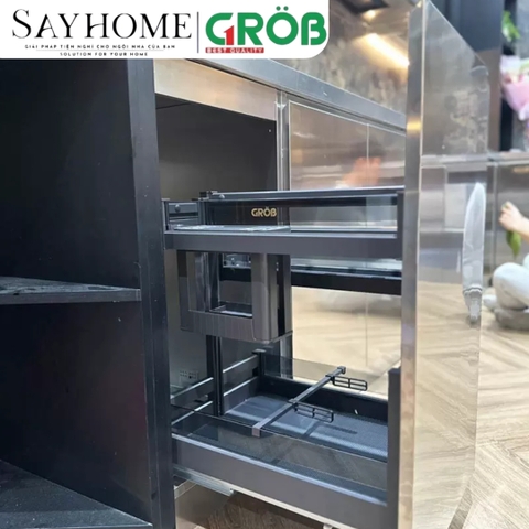 Kệ đựng dao thớt GROB C1NT.25/30/35/40/45 hợp kim nhôm phủ Nano - Hàng chính hãng GROB
