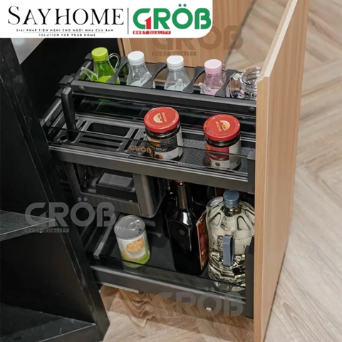 Kệ đựng dao thớt GROB C1NT.25/30/35/40/45 hợp kim nhôm phủ Nano - Hàng chính hãng GROB