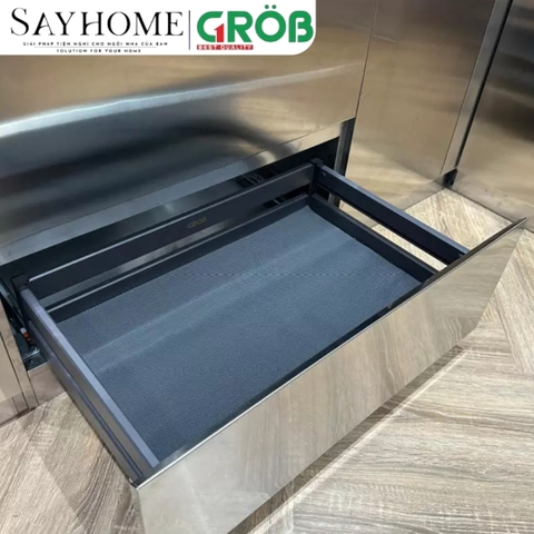 Kệ đựng xoong nồi GROB C1NX.60/70/75/80/90 hợp kim nhôm phủ Nano, nan Oval - Hàng chính hãng GROB