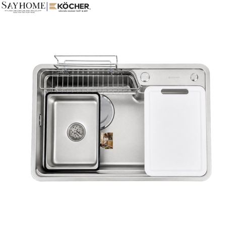 Chậu rửa chén bát 1 hố inox 304 KOCHER TERA S7548 75cm - Chính hãng