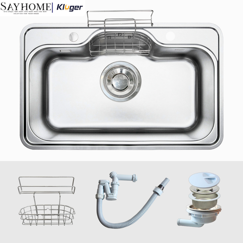 Chậu rửa chén bát 1 hố Nhật Kluger KT8050FS Basic/Plus - Hàng chính hãng