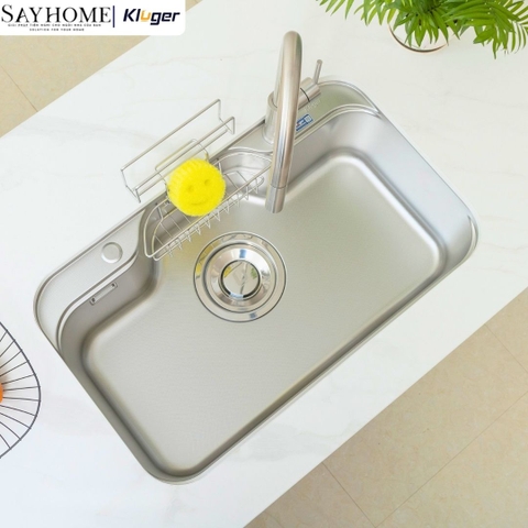 Chậu rửa chén bát 1 hố Nhật Kluger KT7848FS Basic/Plus - Hàng chính hãng