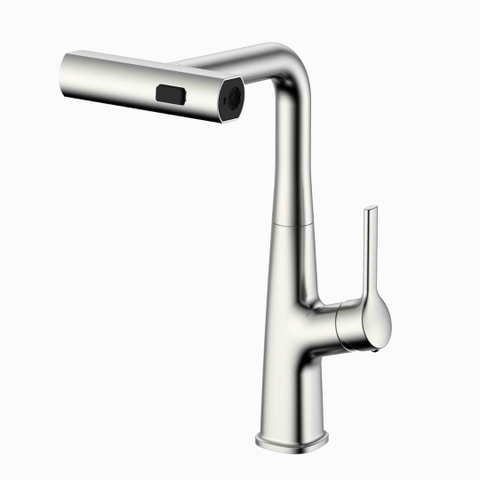 Vòi rửa bát Kluger KLF0018S / KLF0018B dây rút, nóng lạnh - Chính hãng