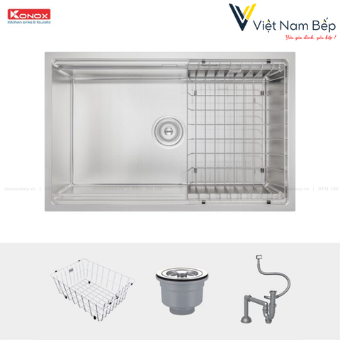 Chậu rửa bát chống xước Workstation Sink – Undermount Sink KN7044SU Dekor - Chính hãng KONOX