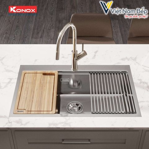 Chậu rửa bát Workstation Sink – Topmount Sink KN8050TS - Chính hãng KONOX