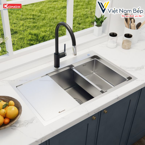 Chậu rửa bát chống xước Workstation Sink – Undermount Sink KN8146SU Dekor - Chính hãng KONOX