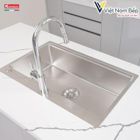 Chậu rửa bát chống xước Top Mount Sink KN8151TS Dekor Basic - Chính hãng KONOX