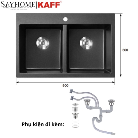 Chậu Rửa GRANITE KAFF KF - MONDY-9050 - Bảo hành chính hãng 5 năm