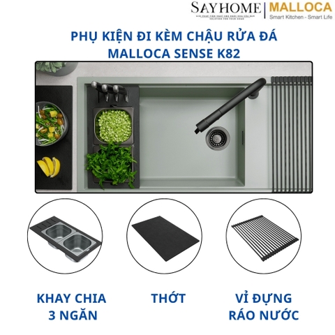 Chậu rửa đá Malloca Sense K82 tại thành phố Hồ Chí Minh
