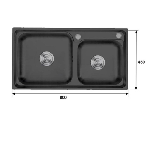 Chậu rửa inox KAFF KF-BL8045GHR - Hàng chính hãng