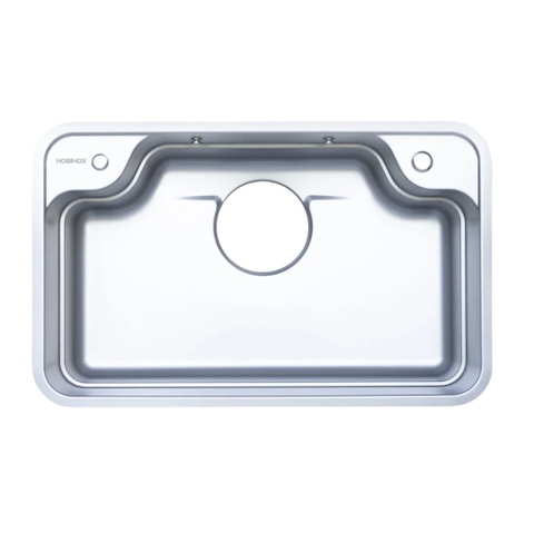 Chậu rửa chén bát 1 hố NOBINOX ARVO B180 80cm - Bảo hành lên đến 10 năm