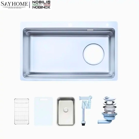 Chậu rửa chén bát 1 hố NOBINOX ARVO V775 75cm tại thành phố Hồ Chí Minh