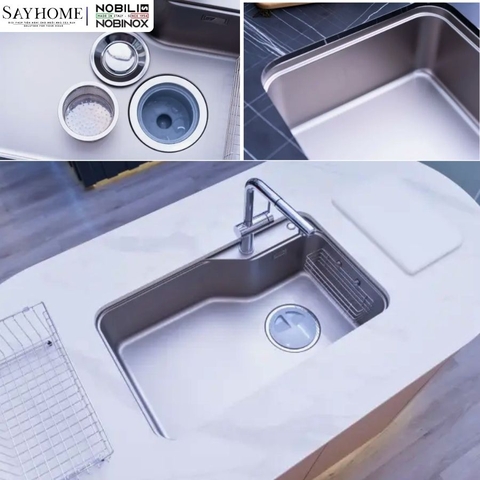 Chậu rửa chén bát 1 hố NOBINOX NOVA A182 82cm tại thành phố Hồ Chí Minh