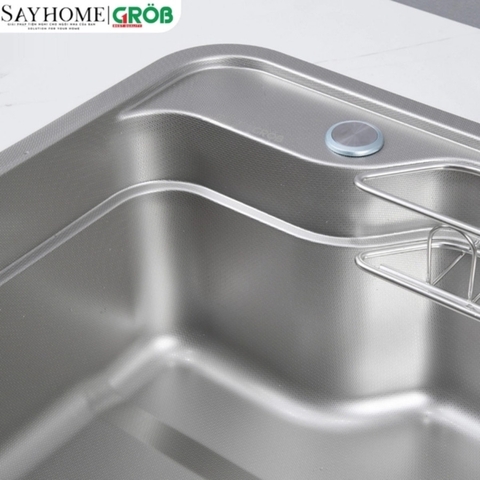 Chậu rửa bát GROB JP304-7848S, JP304-8248S 1 hố kiểu dáng Nhật Bản - Hàng chính hãng