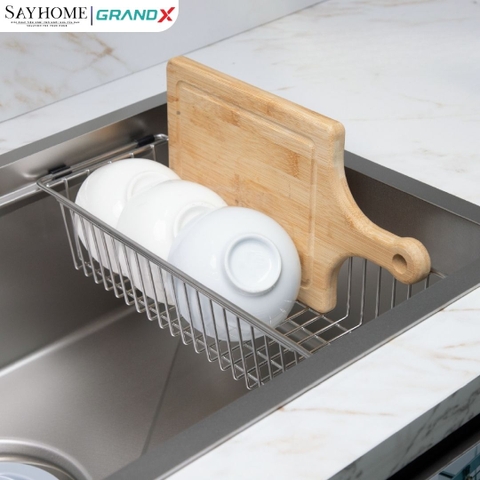 Chậu rửa chén bát 1 hố inox 304 GRANDX GX7845JP HIKARI 78cm - Chính hãng