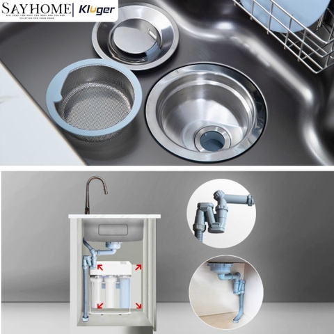 Chậu rửa chén bát 1 hố Nhật Kluger KG7644FB Basic/Plus tại thành phố Hồ Chí Minh