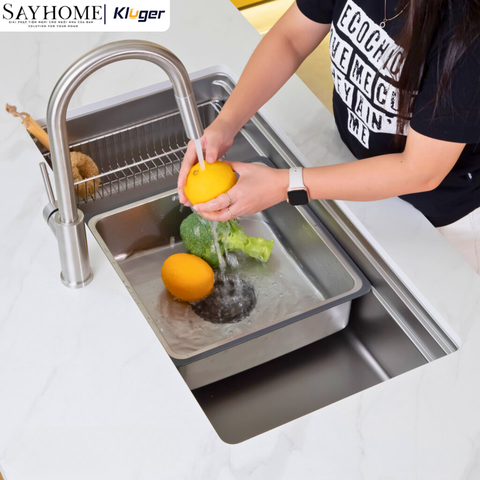 Chậu rửa chén bát 1 hố Nhật Kluger KG8644FS Basic/Plus tại thành phố Hồ Chí Minh