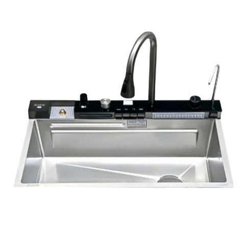 Bộ chậu chén bát 1 hố phím đàn inox 304 B-GEM V5I - Chính hãng