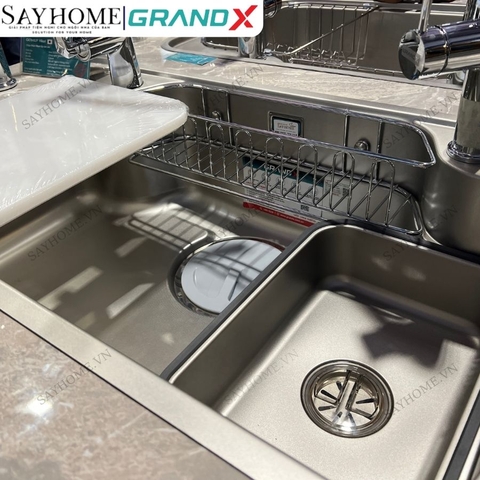Chậu rửa chén bát 1 hố inox 304 GRANDX GX8050JP HIKARI 80cm tại Thành phố Hồ Chí Minh
