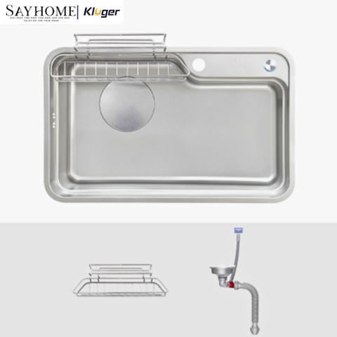 Chậu rửa chén bát 1 hố Nhật Kluger KF7848FS-DO Basic/Plus - Hàng chính hãng