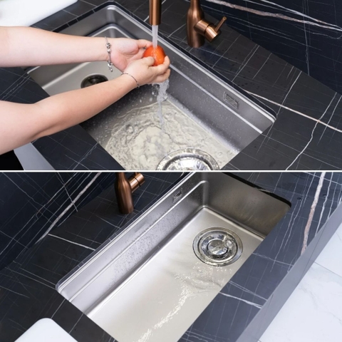 Chậu rửa chén bát 1 hố NOBINOX ARVO V676 75,8cm - Bảo hành lên đến 10 năm