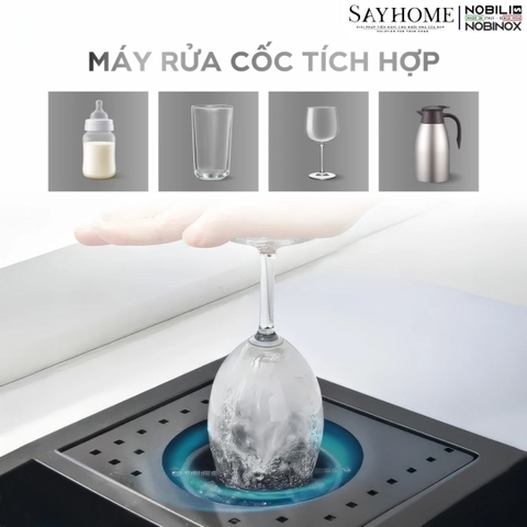 Chậu rửa chén bát 1 hố NOBINOX LUMIA NJ510B 83cm - Bảo hành lên đến 10 năm