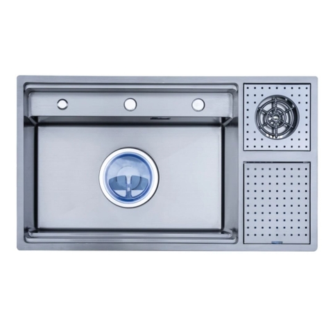 Chậu rửa chén bát 1 hố NOBINOX LUMIA NJ510B 83cm - Bảo hành lên đến 10 năm