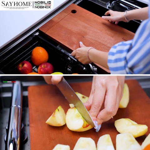 Chậu rửa chén bát 1 hố NOBINOX LUMIA NJ511B 98cm - Bảo hành lên đến 10 năm