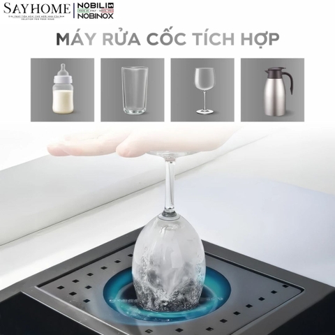 Chậu rửa chén bát 1 hố NOBINOX LUMIA NJ511B 98cm - Bảo hành lên đến 10 năm