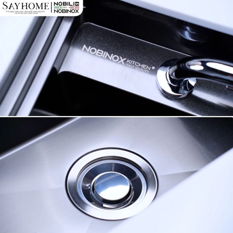 Chậu rửa chén bát 1 hố NOBINOX LUMIA NJ511B 98cm - Bảo hành lên đến 10 năm