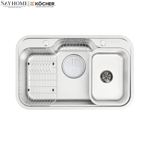 Chậu rửa chén bát 1 hố inox 304 KOCHER TERA S7848 78cm - Chính hãng