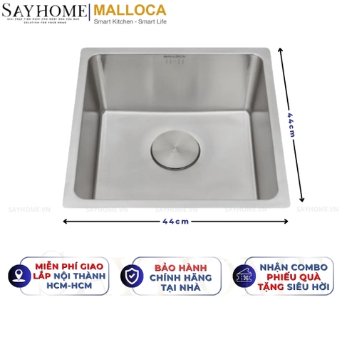 Chậu rửa chén inox MALLOCA MS 6044 - Hàng chính hãng