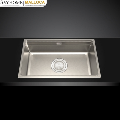 Chậu rửa chén inox MALLOCA MS 7645 LINEN - Hàng chính hãng