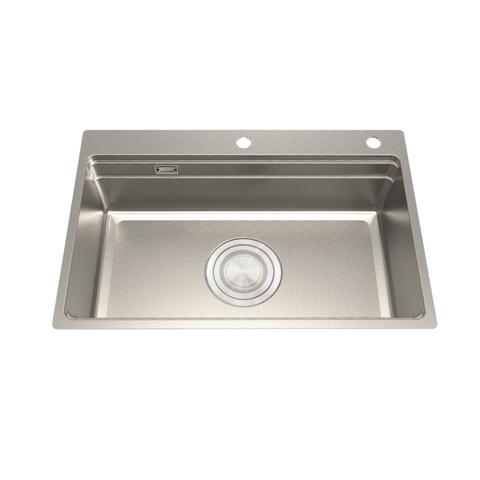 Chậu rửa chén inox MALLOCA MS 7650 LINEN - Hàng chính hãng