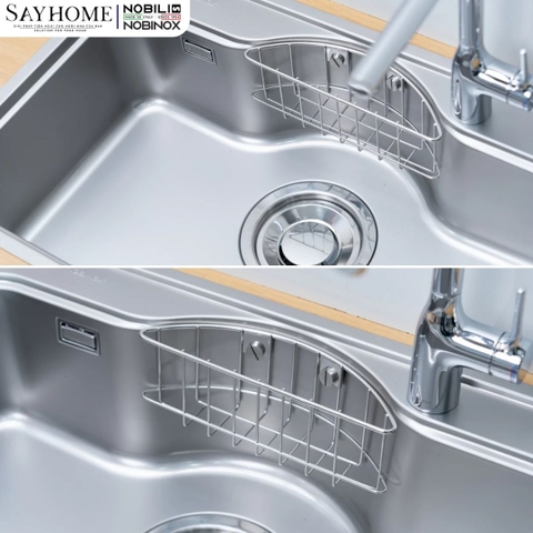 Chậu rửa chén bát 1 hố NOBINOX ROSA NN975D 78cm - Bảo hành lên đến 10 năm