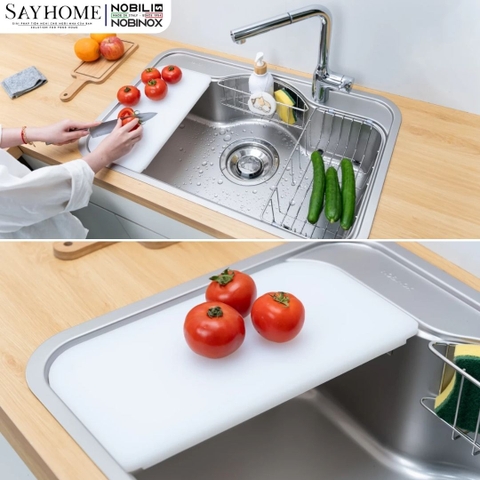 Chậu rửa chén bát 1 hố NOBINOX ROSA NN975D 78cm - Bảo hành lên đến 10 năm