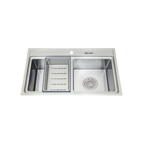 Chậu rửa chén inox 2 ngăn Malloca MS 8812 tại thành phố Hồ Chí Minh