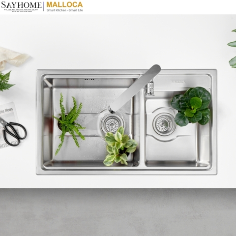 Chậu rửa chén inox Malloca MS 5082W tại thành phố Hồ Chí Minh
