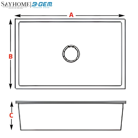 Chậu rửa chén bát 1 hố inox 304 B-GEM BG - 7843AT 78cm tại thành phố Hồ Chí Minh