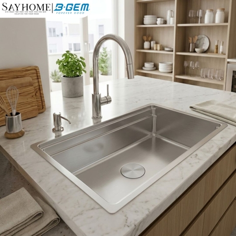 Chậu rửa chén bát 1 hố inox 304 B-GEM BG - 7843AT 78cm tại thành phố Hồ Chí Minh