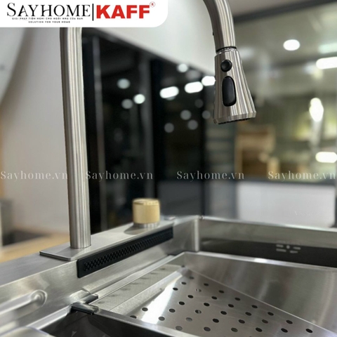 Chậu rửa inox KAFF KF-UM7546S- Bảo hành chính hãng 5 năm