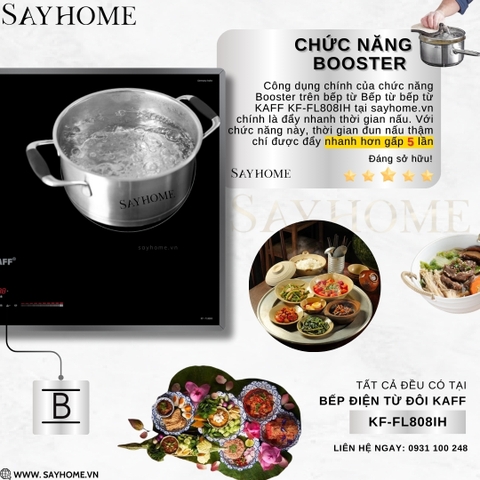 Bếp từ kết hợp hồng ngoại KAFF KF-FL808IH tại thành phố Hồ Chí Minh