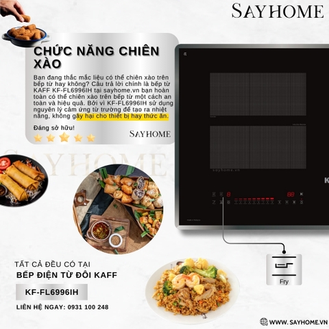 Bếp từ kết hợp hồng ngoại KAFF KF-FL6996IH tại thành phố Hồ Chí Minh