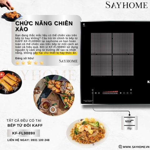 Bếp từ đôi KAFF KF-FL9889II tại thành phố Hồ Chí Minh