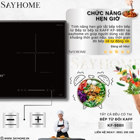 Bếp từ đôi KAFF KF-988II tại thành phố Hồ Chí Minh