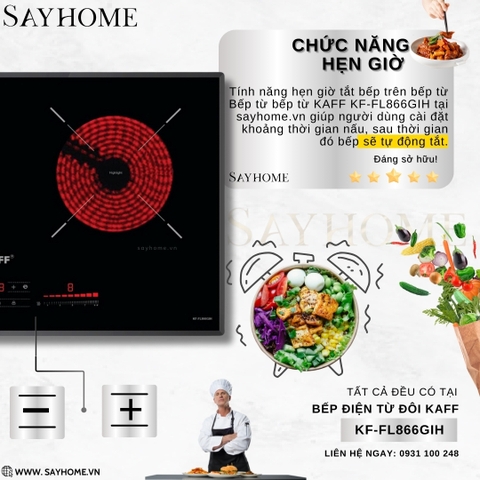 Bếp điện từ đôi KAFF KF-FL866GIH tại thành phố Hồ Chí Minh