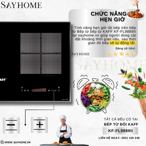 Bếp từ đôi KAFF KF-FL9889II tại thành phố Hồ Chí Minh