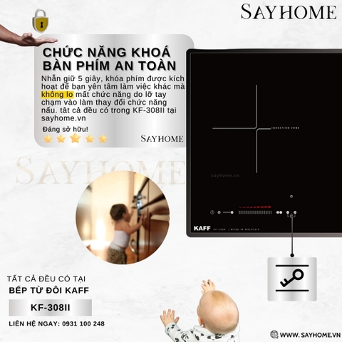 Bếp từ đôi KAFF KF-308II tại thành phố Hồ Chí Minh