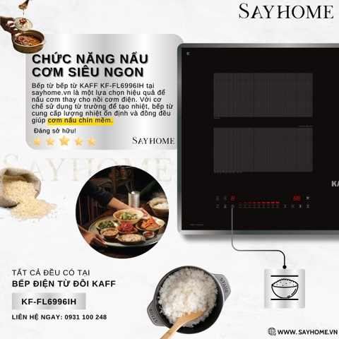 Bếp từ kết hợp hồng ngoại KAFF KF-FL6996IH tại thành phố Hồ Chí Minh