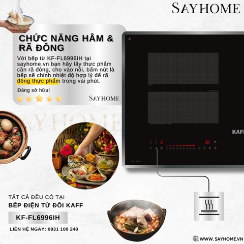 Bếp từ kết hợp hồng ngoại KAFF KF-FL6996IH tại thành phố Hồ Chí Minh